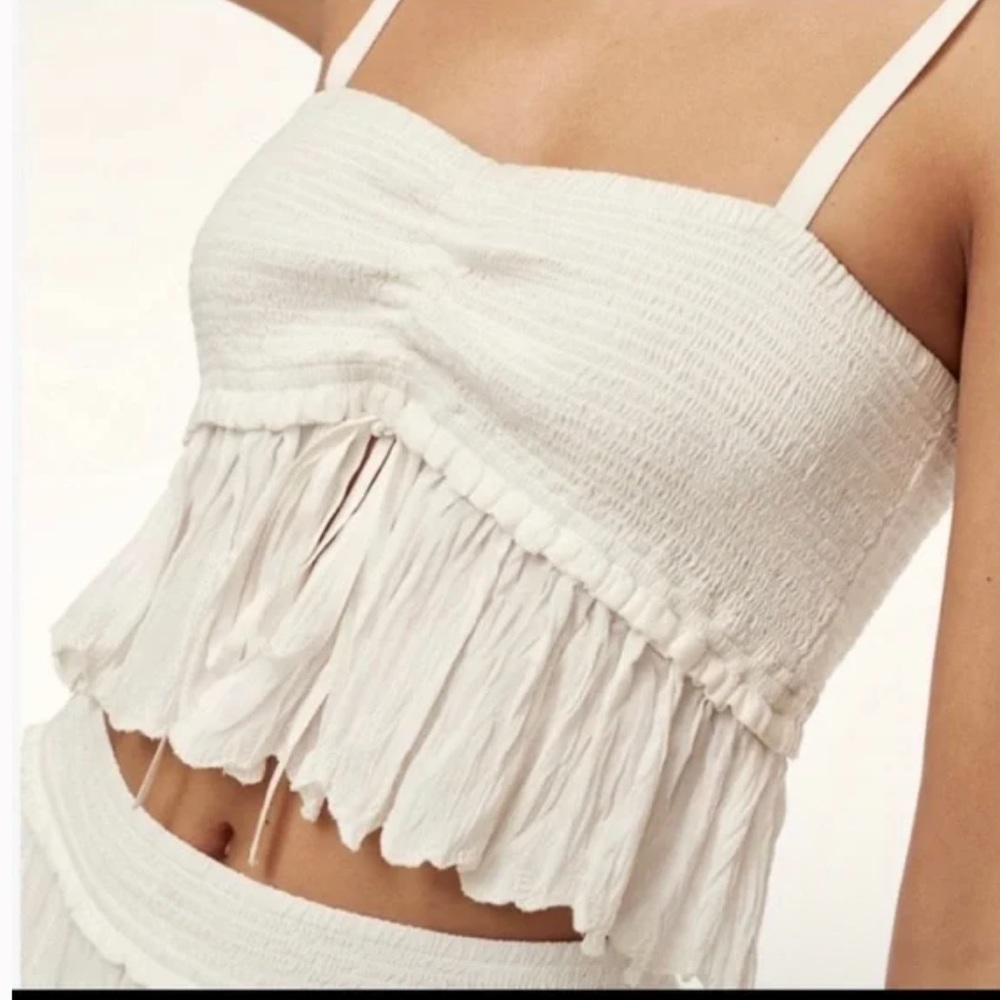 Aritzia Wilfred LA Boheme Crop Top